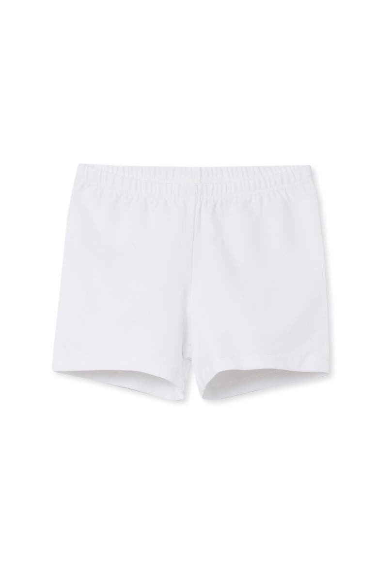 Girls Plus Tough Cotton Cartwheel Shorts, Main, color, White