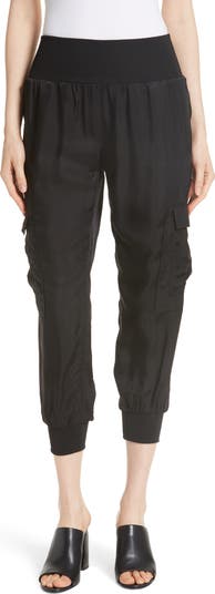 Giles Cupro Crop Cargo Joggers