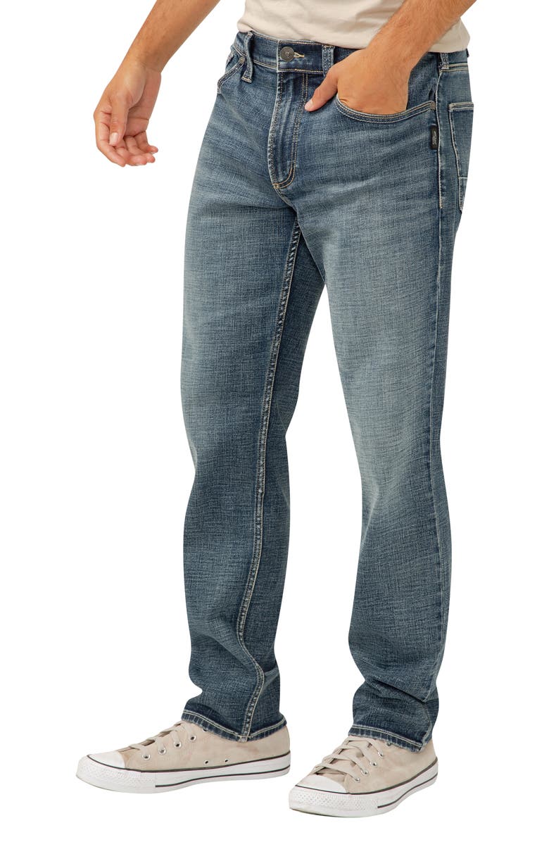Silver Jeans Co. Eddie Athletic Fit Tapered Jeans, Alternate, color,