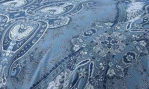 Azores Home Atlantis Cotton Bedding Set In Blue