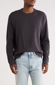 Abound Long Sleeve Boxy Waffle Knit T-Shirt