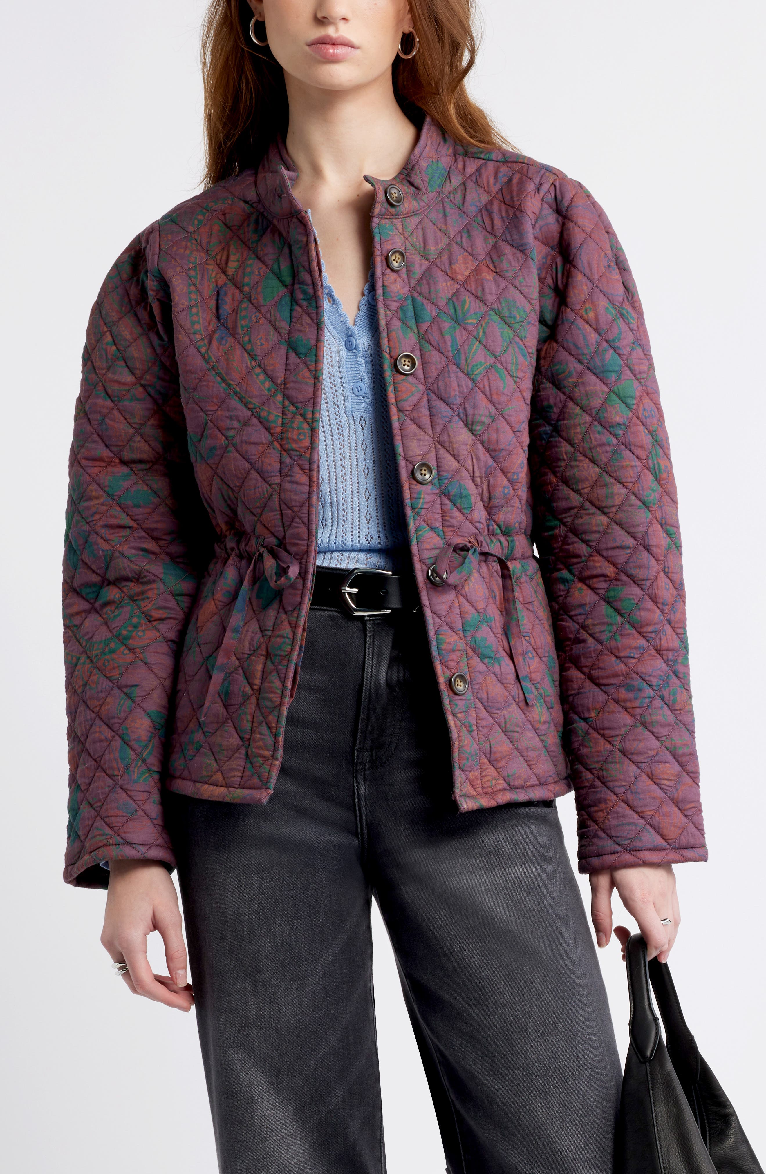 Treasure & Bond Paisley Quilted Jacket