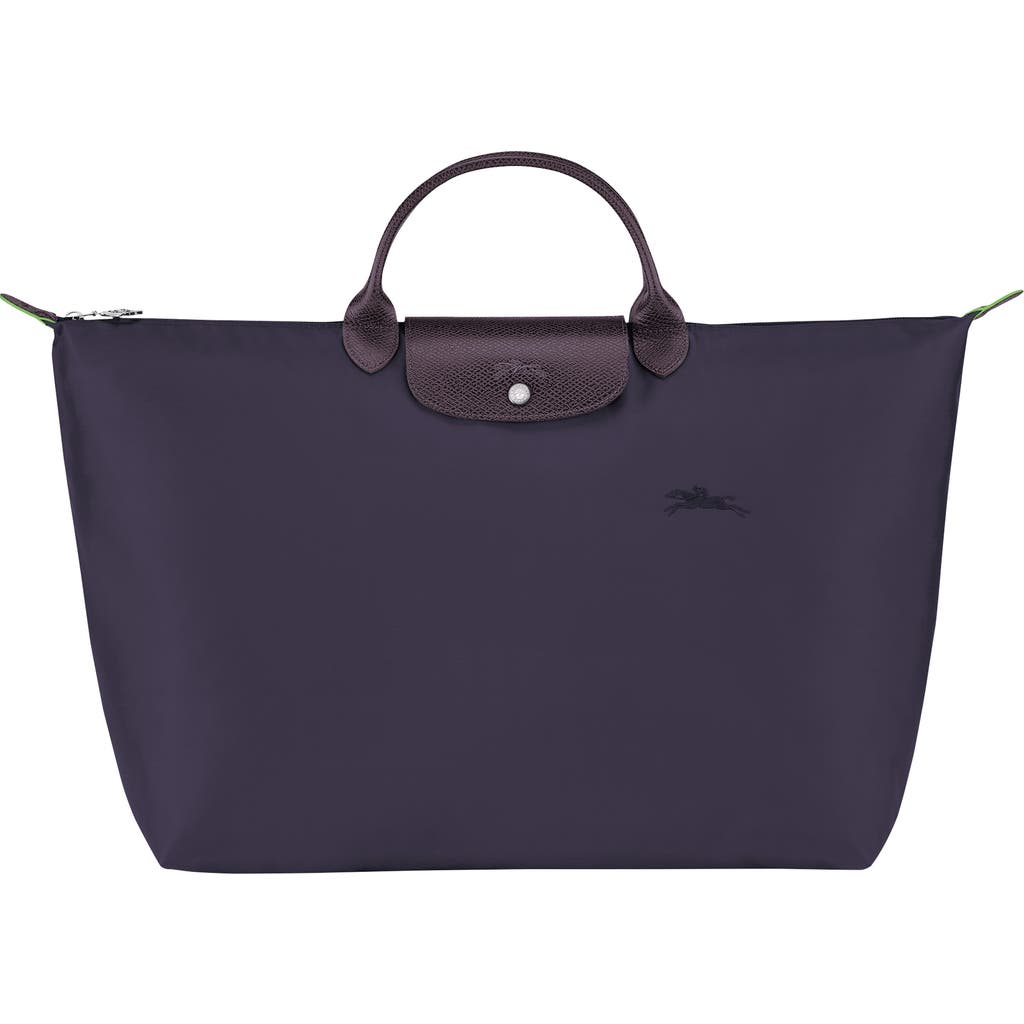 Longchamp Large Le Pliage Recycled Travel Bag In Purple