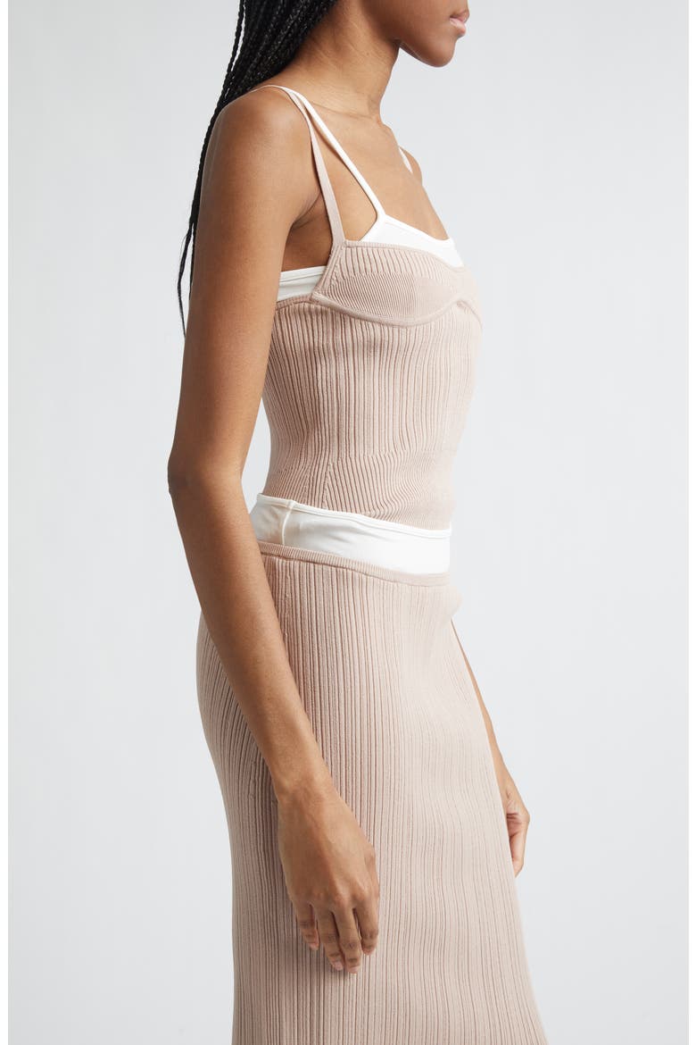 M-Zarrina Layered Tank, Alternate, color, TAN