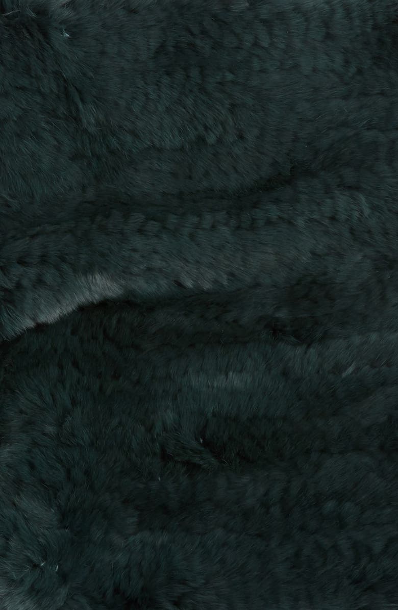 Linda Richards Genuine Rex Rabbit Fur Cowl Scarf, Alternate, color,