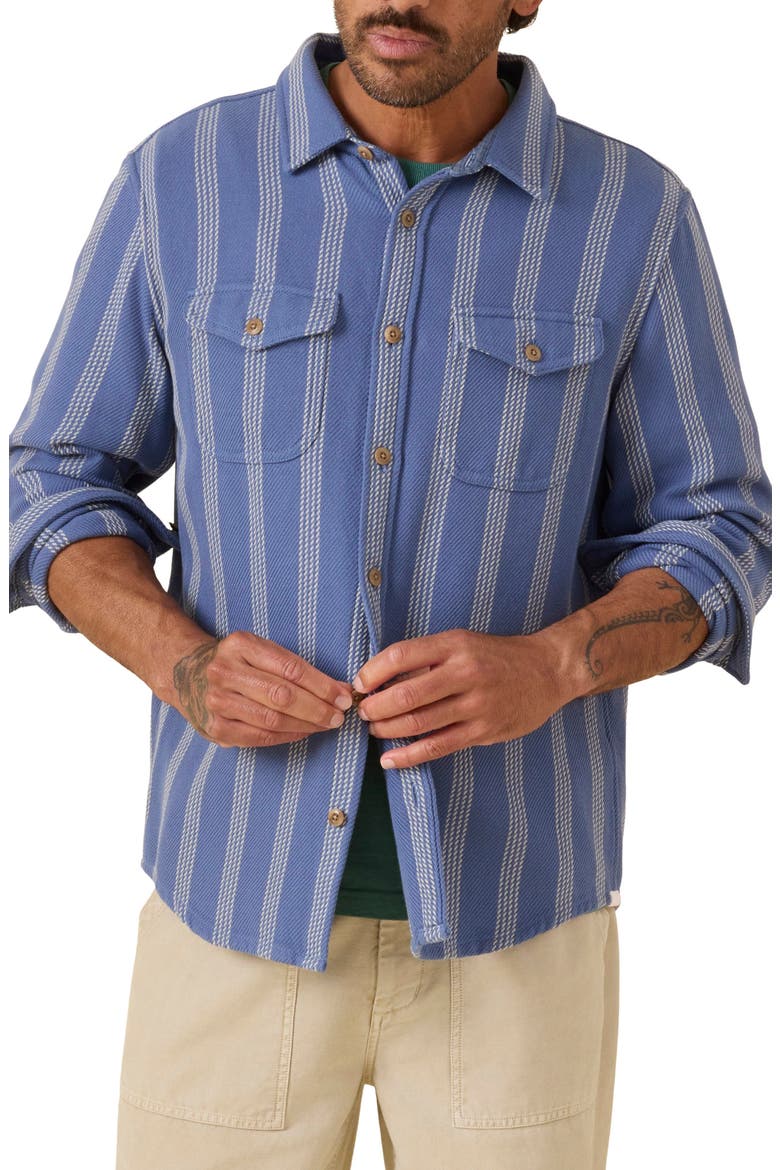 Blanket Shirt, Main, color, SOLIMAR BLUE SKYLINE STRIPE