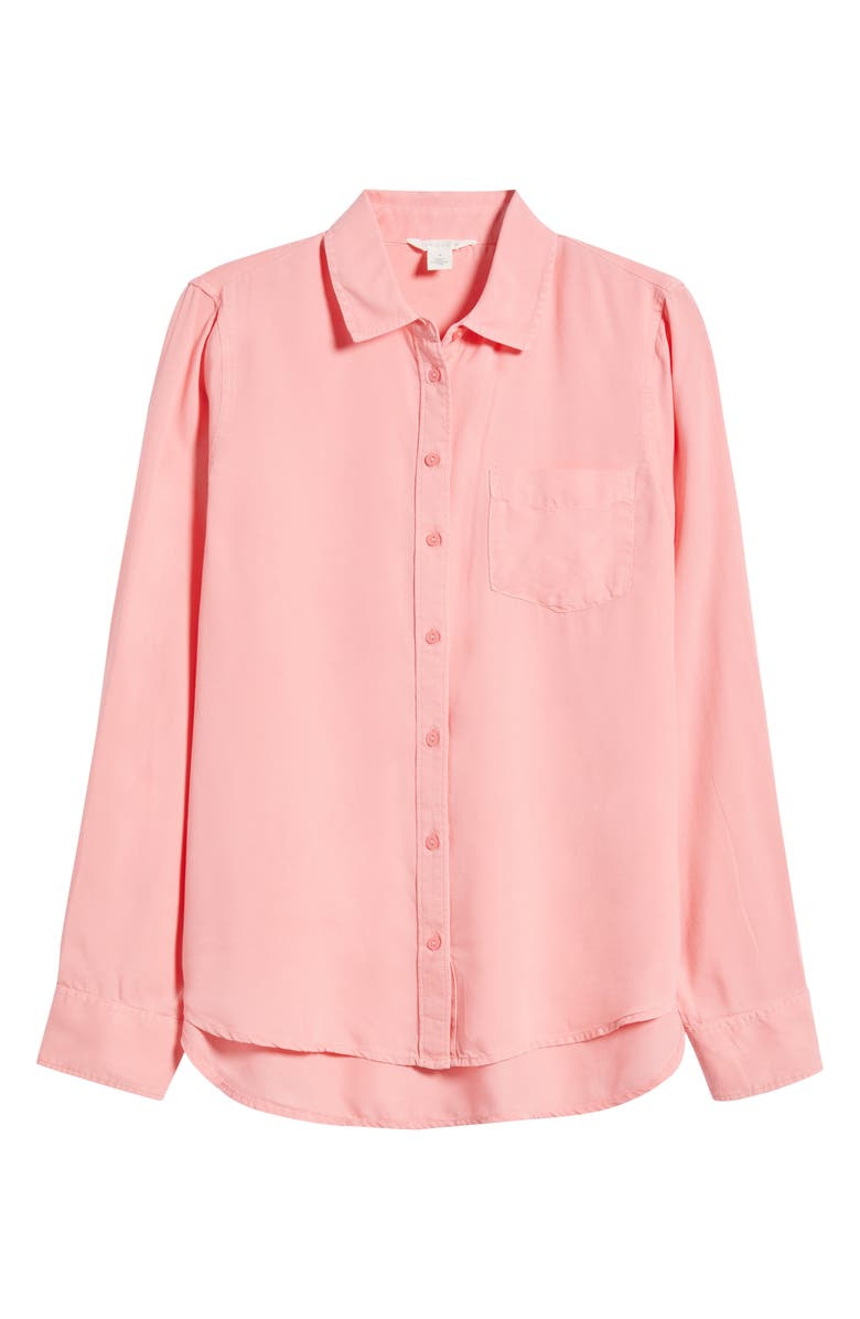 Caslon<sup>®</sup> Pocket Button-Up Shirt, Alternate, color, Pink Geranium