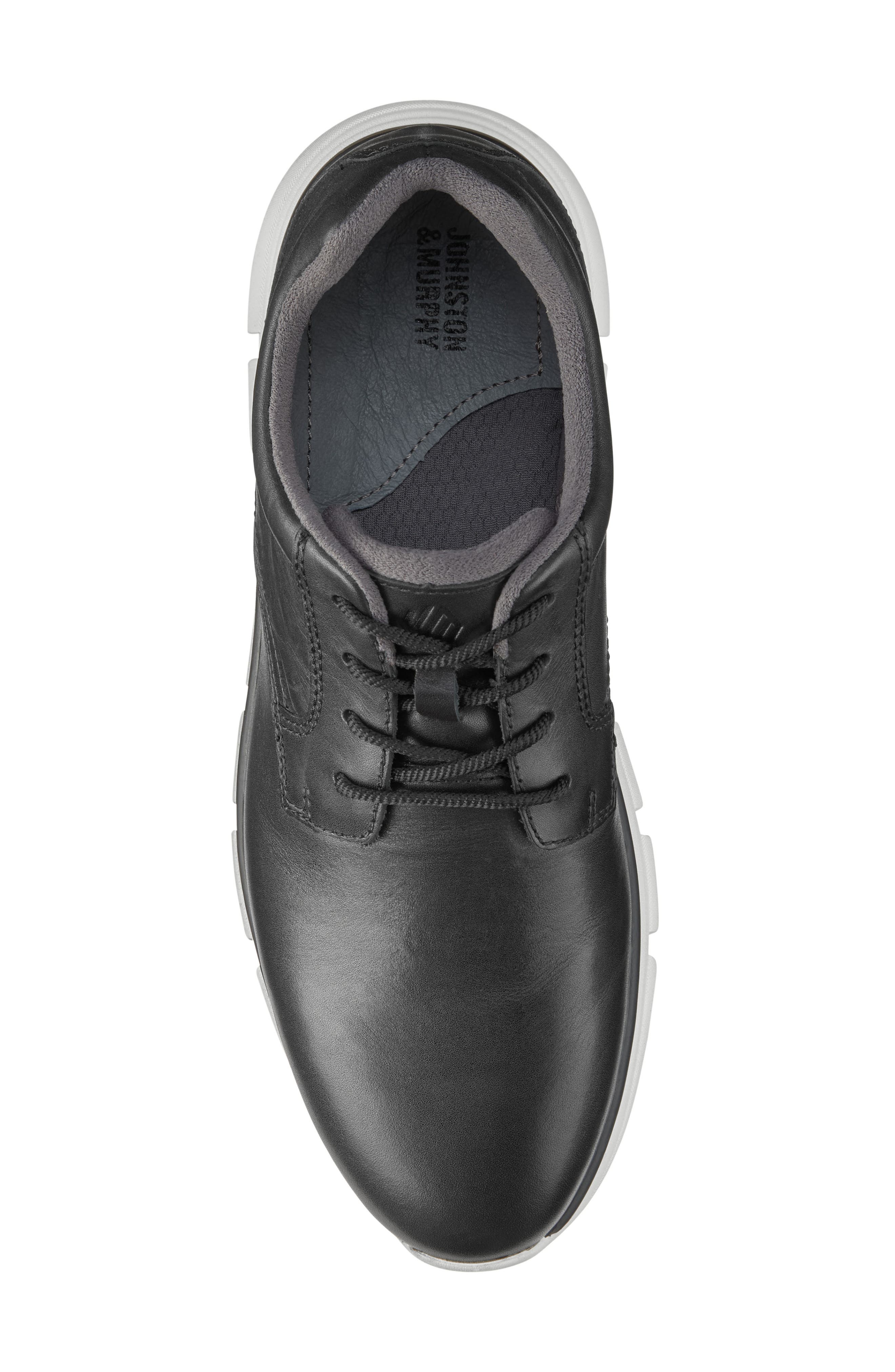 Johnston & Murphy Kasler Lug Sole Sneaker, Alternate, color, Black