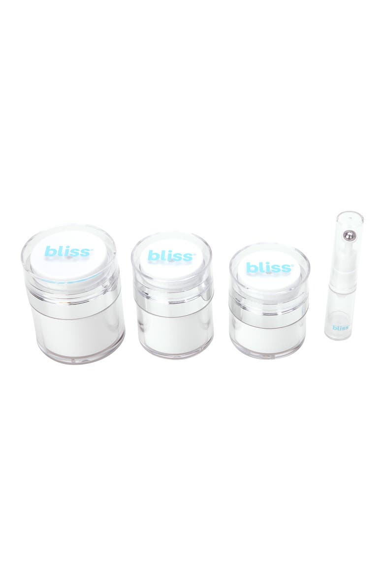 Four-Piece Travel Jar Set, Main, color, WHITE