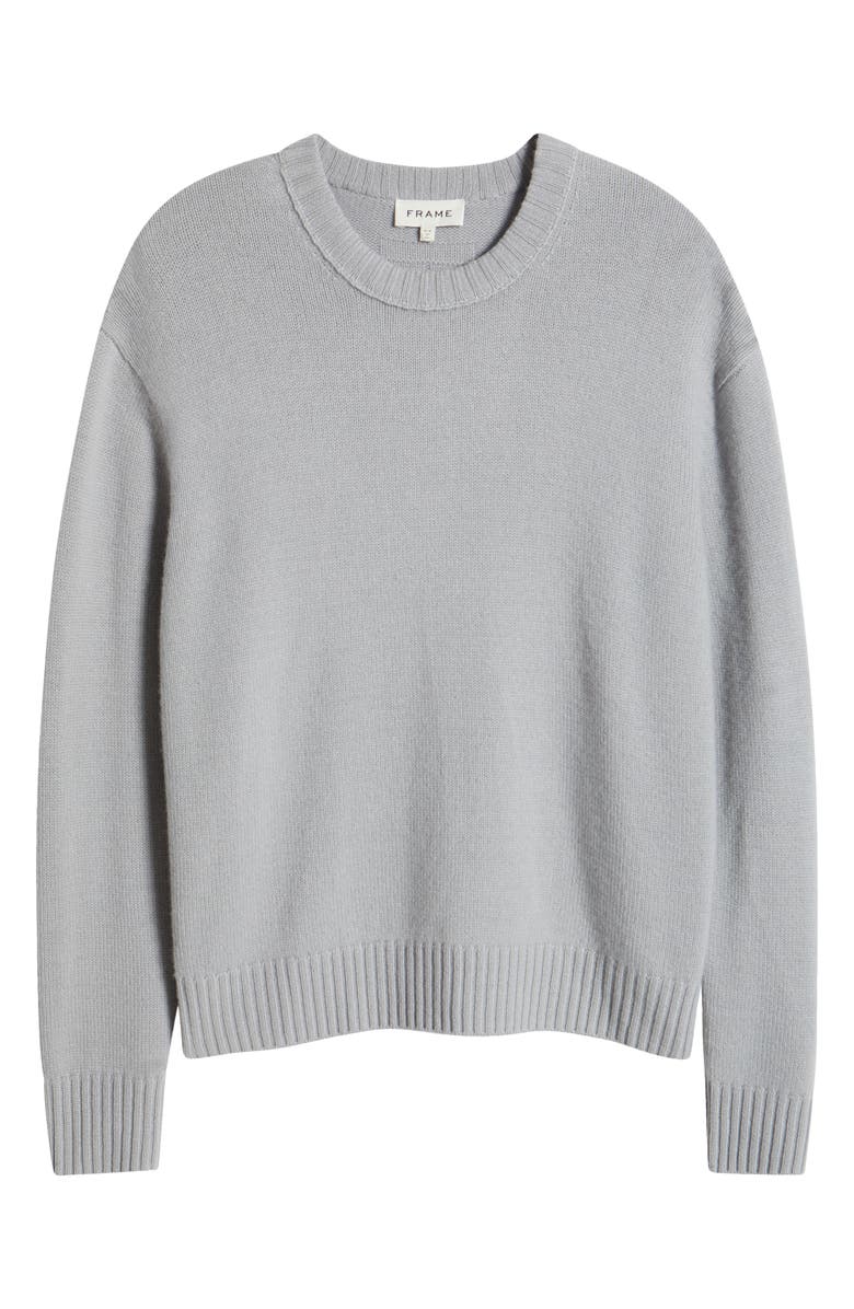 FRAME Cashmere Crewneck Sweater, Alternate, color, Smoky Blue