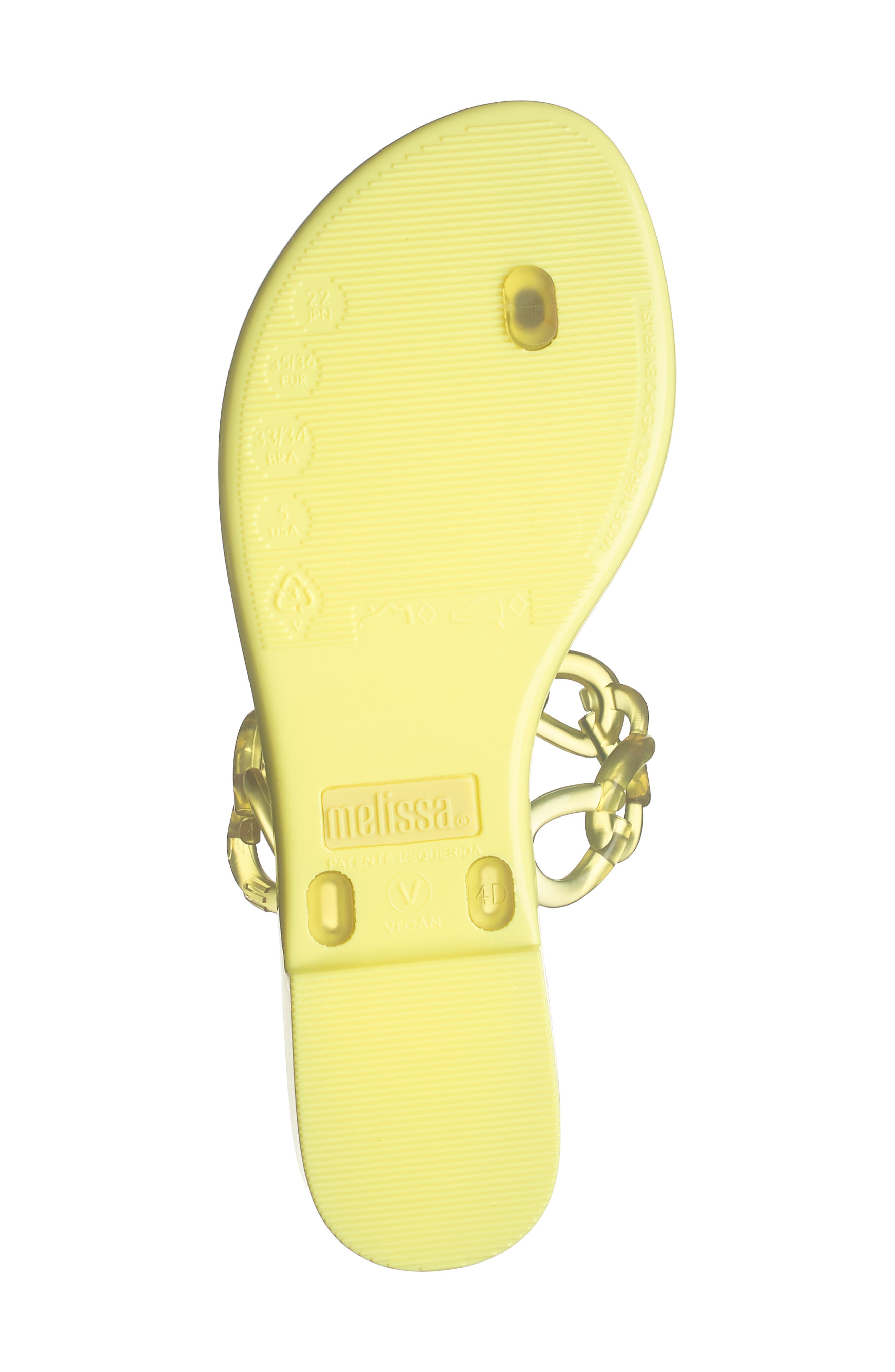 Big Chain Flip Flop, Alternate, color, NEON GREEN