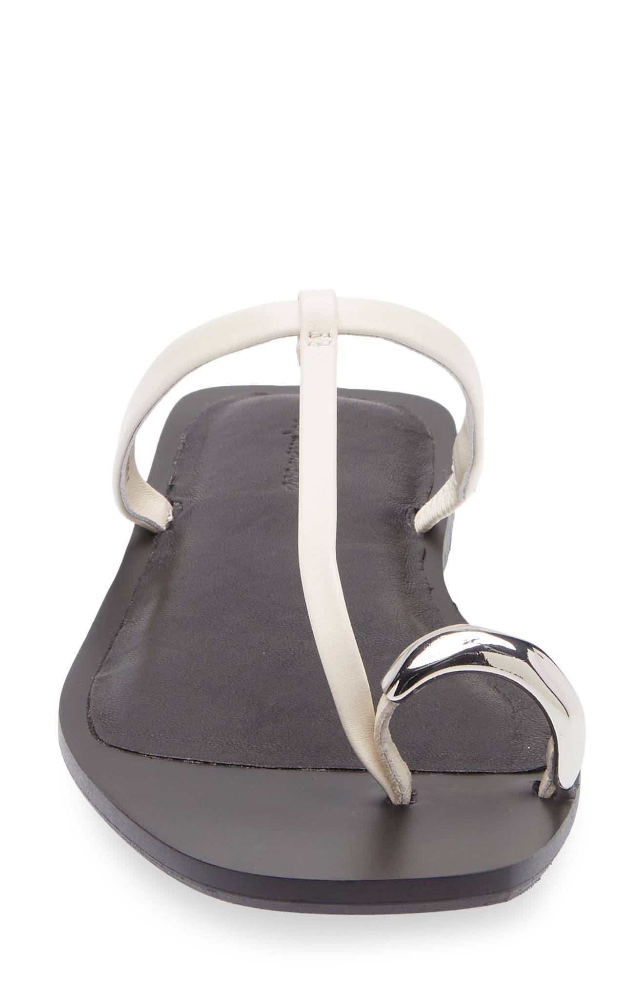 Madewell Toe Loop Sandal, Alternate, color, Ivory