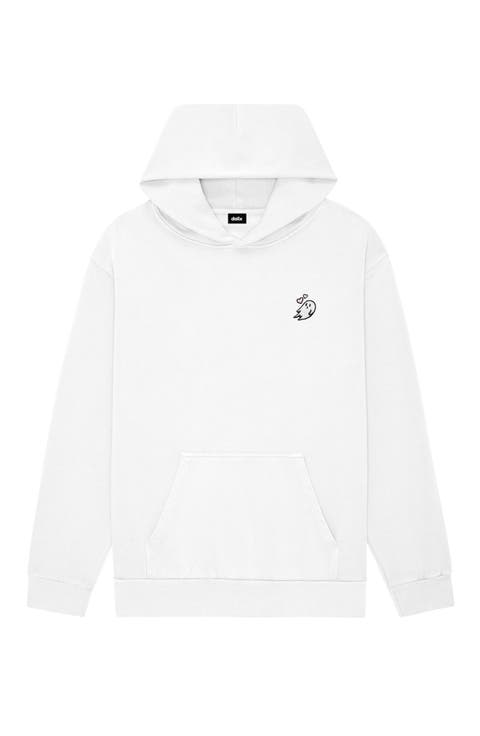 Womens Heartly Ghost Midweight Fleece Relaxed Hooded Sweatshirt