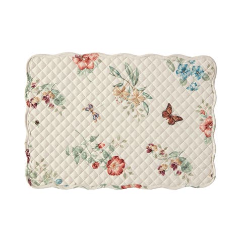 Butterfly Meadow Fall Quilted Placemats Set Of 4