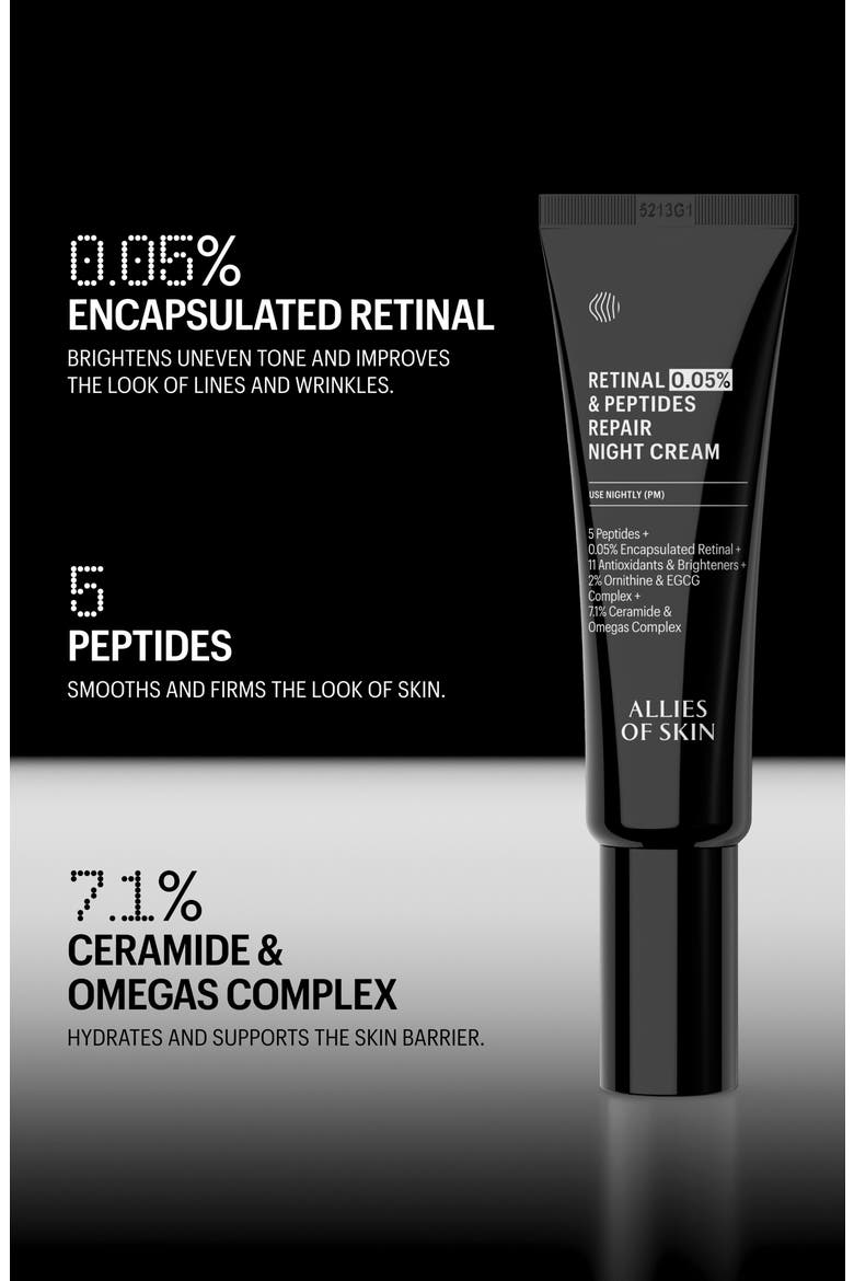 Retinal 0.05% Peptides & Antioxidants Advanced Firming Daily Treatment, Alternate, color, NO COLOR