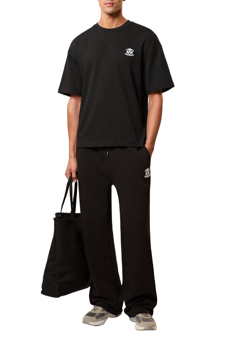 Rainer Embroidered T-Shirt, Alternate, color, BLACK
