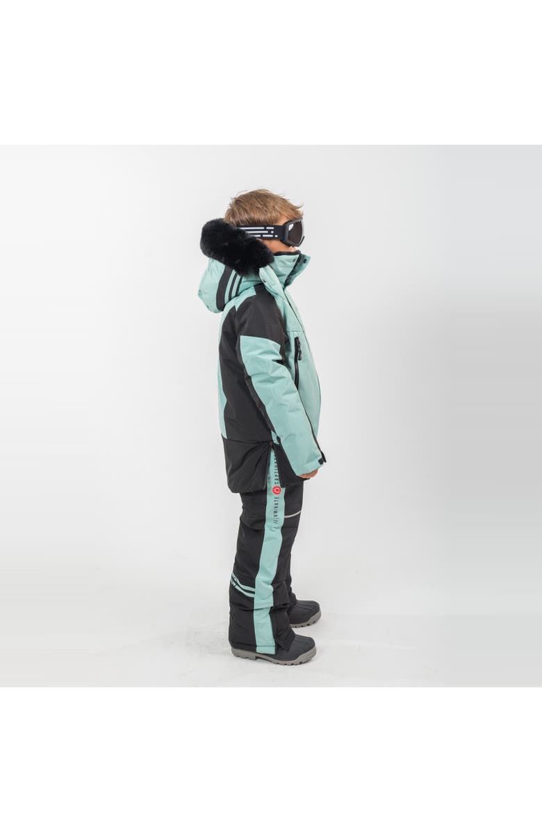 ÖSNO Siena Luxury Snowsuit, Alternate, color, Fushia With White Fur