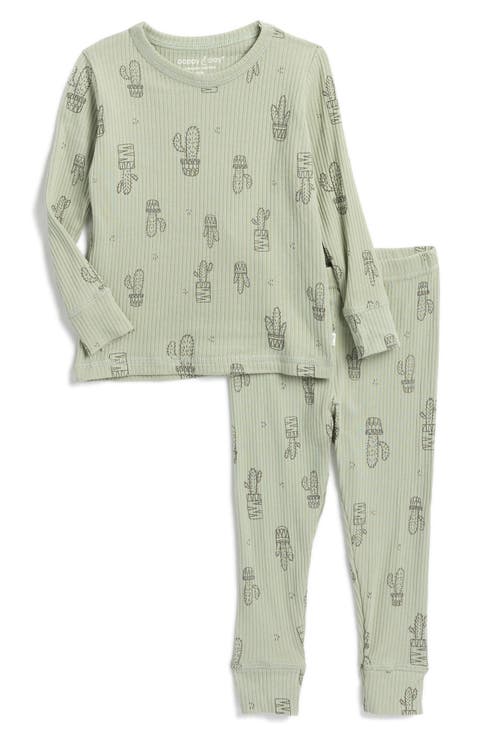 Fitted Stretch Organic Cotton Two-Piece Pajamas (Baby)