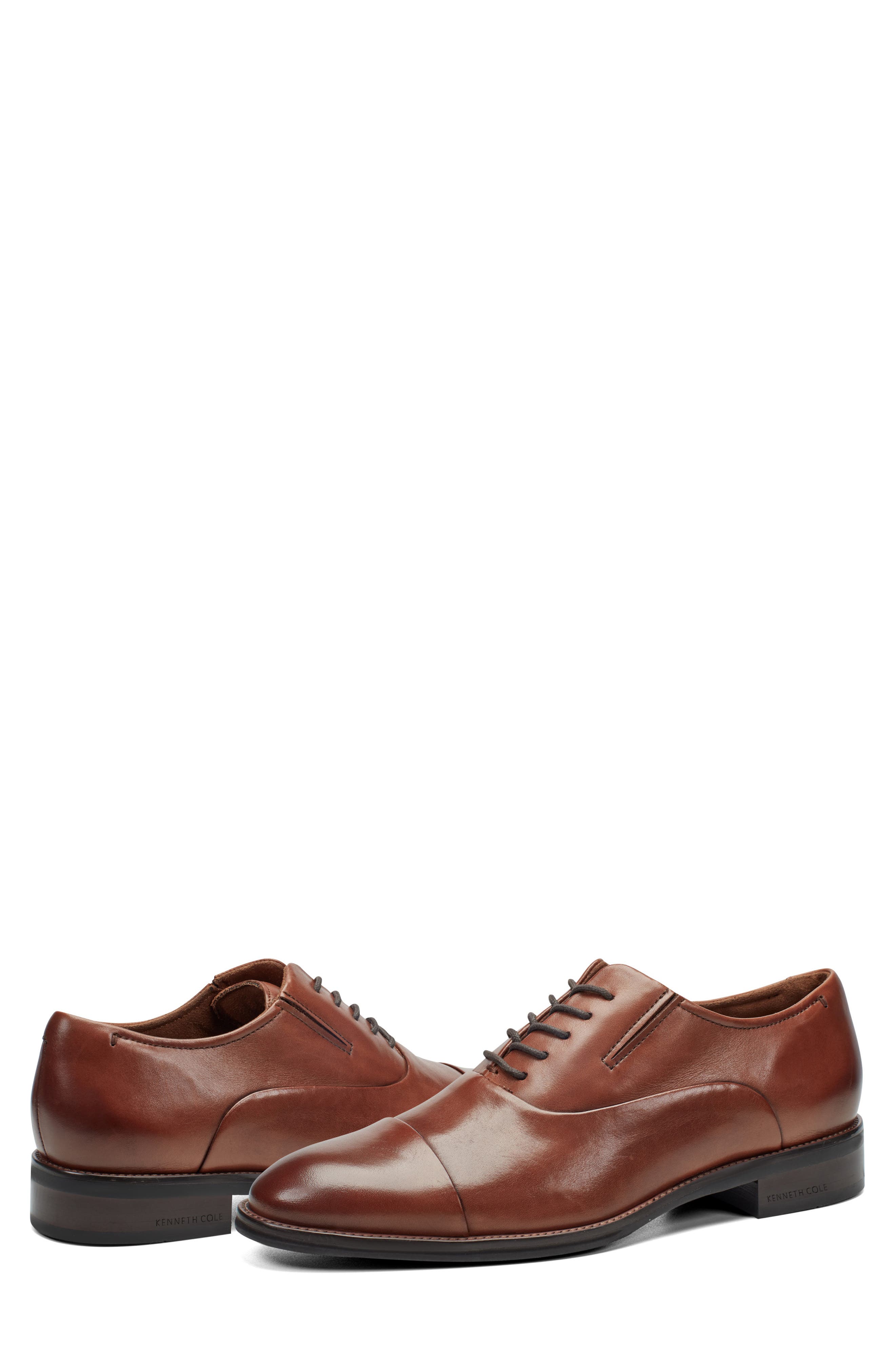 Tully Cap Toe Oxford, Alternate, color, COGNAC/ DARK BROWN