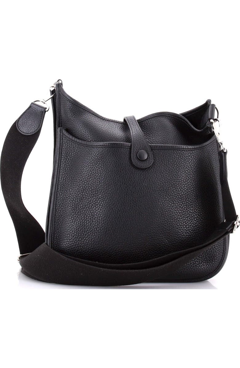 Pre-Owned Hermes Evelyne Bag Gen III Clemence PM, Alternate, color, Noir
