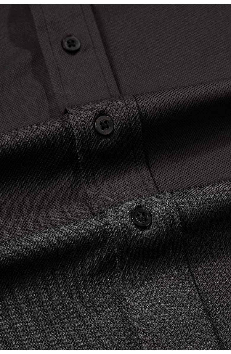 Regent Row Men’s Big and Tall Commuter Shirt, Long Sleeve Button Down, Tailored Fit, Spread Collar, Performance Fabric, Stylish & Casual Breathable Shirt, Alternate, color, Black