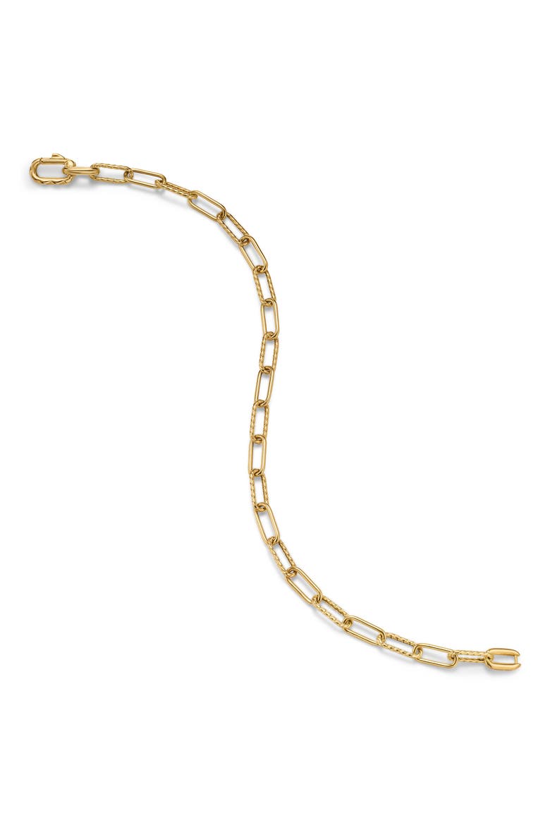 Men's DY Madison® Chain Bracelet in 18K Yellow Gold, 4mm, Alternate, color, GOLD