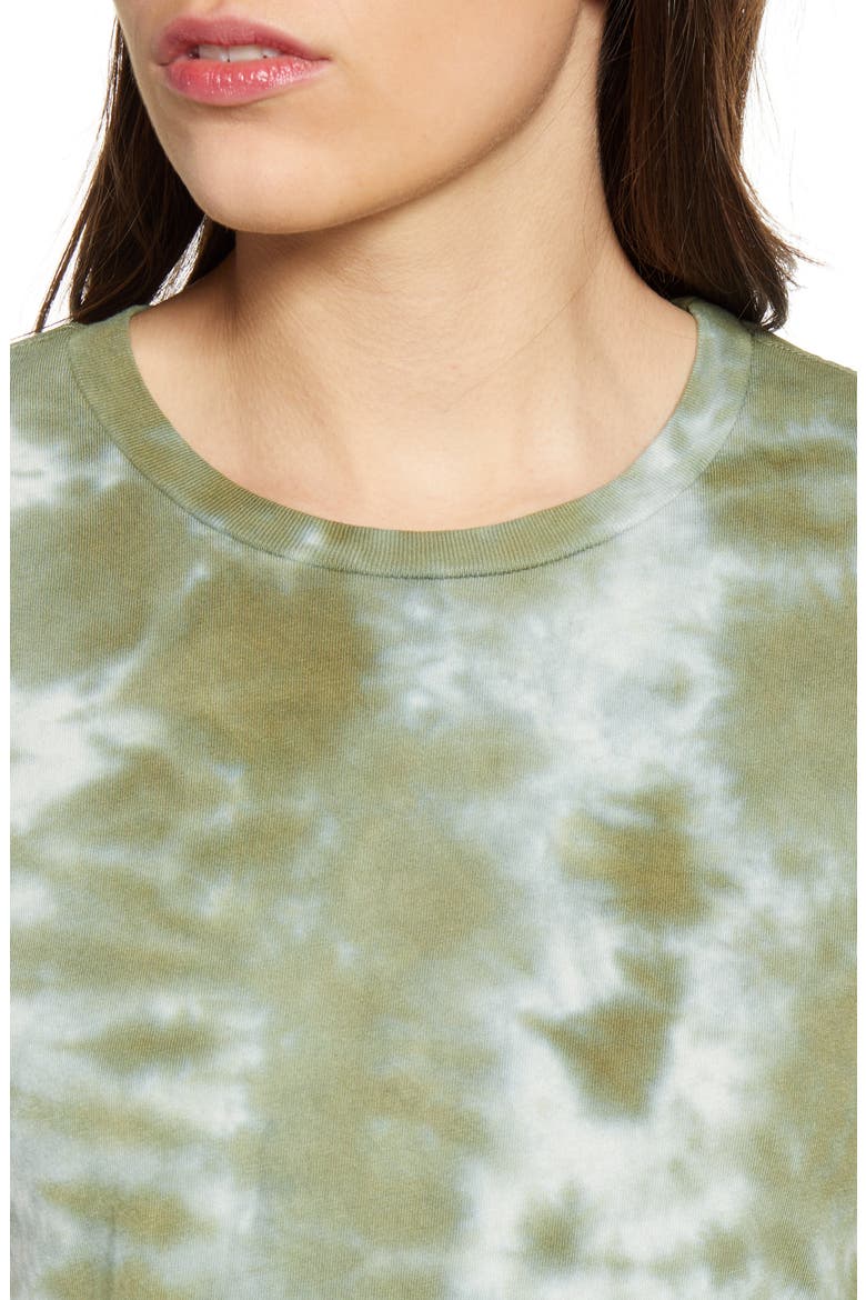 Linda Tie Dye Boxy Organic Cotton T-Shirt, Alternate, color, CHAMELEON