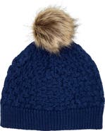 Patricia Nash Faux Fur Pompom Beanie