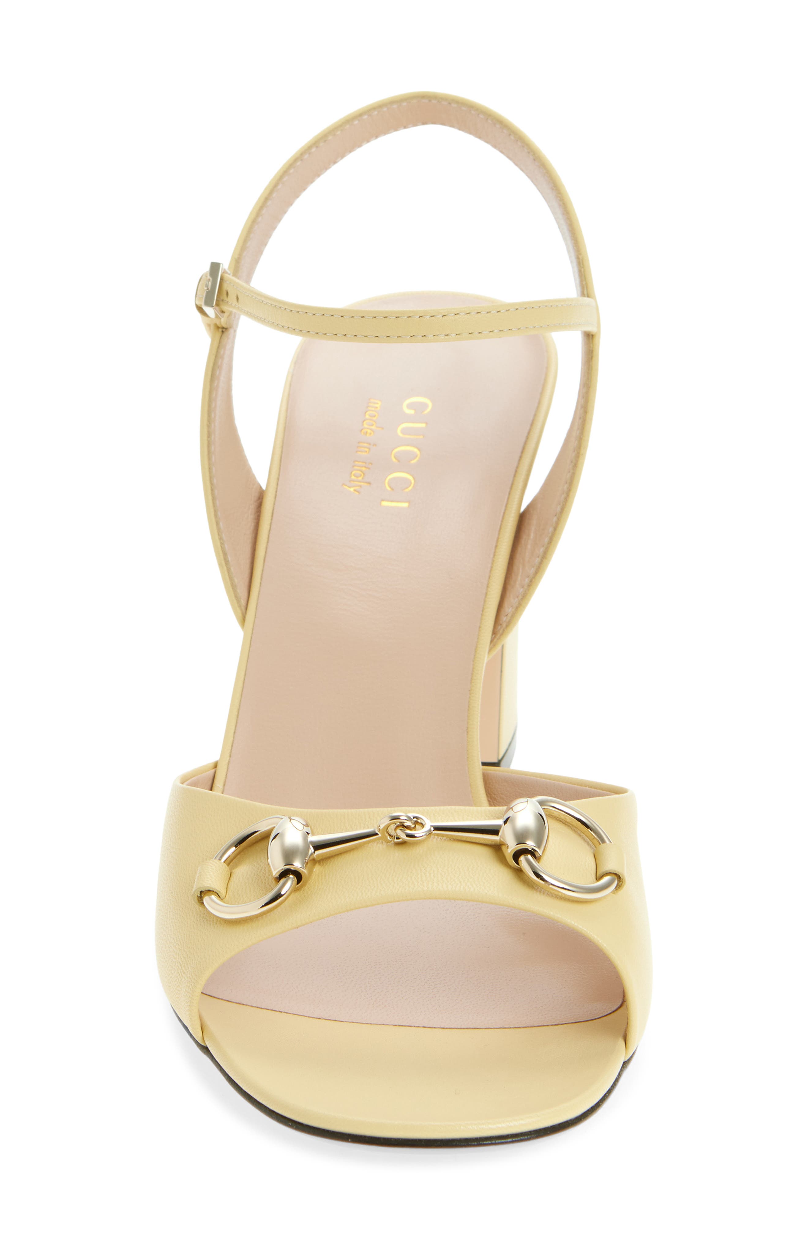 Horsebit Block Heel Sandal, Alternate, color, YELLOW