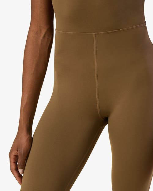 Weworewhat Active Contrast Strap Unitard Jumpsuit In Kangaroo/black