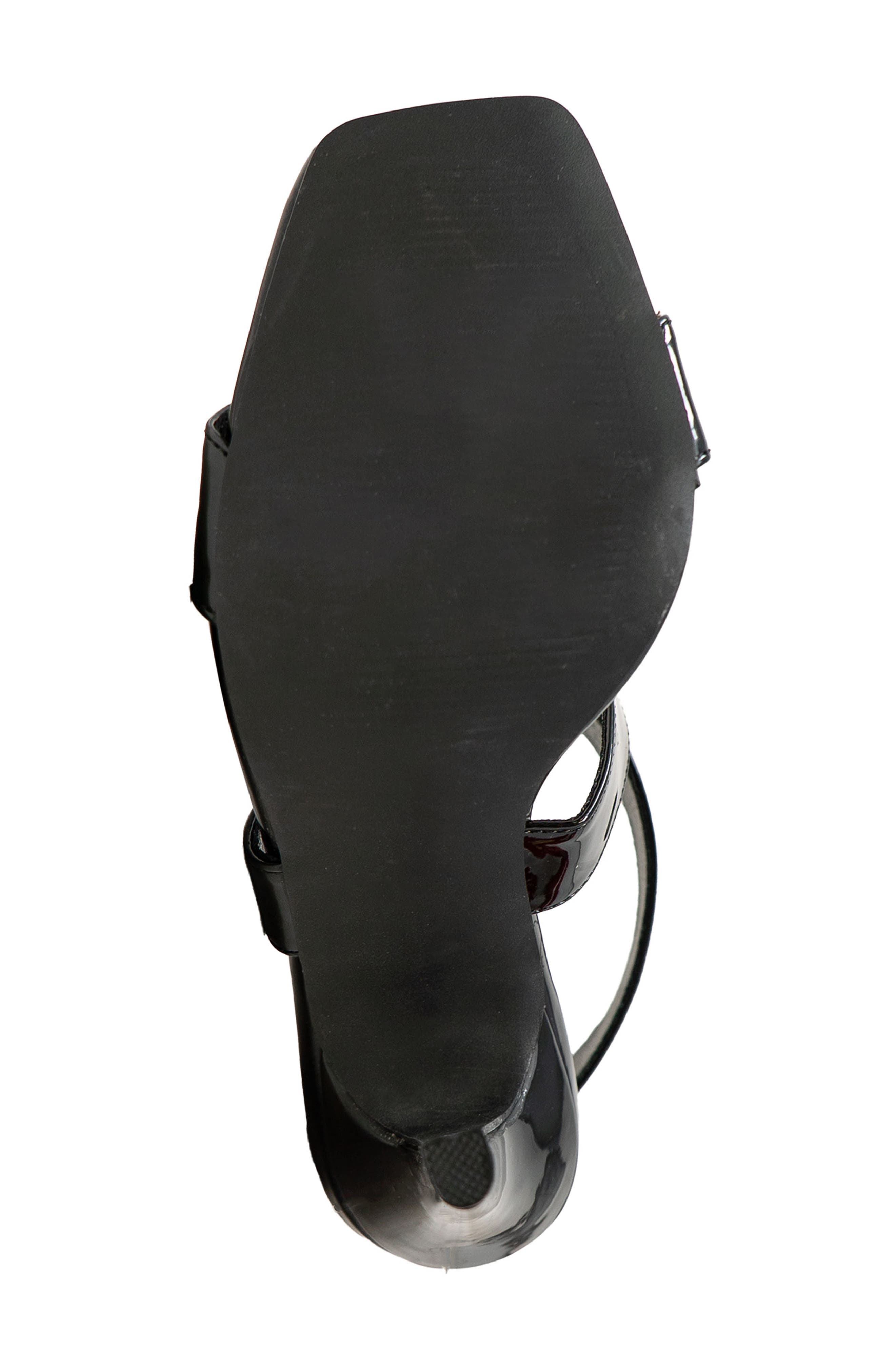 Crisscross Strap Sandal, Alternate, color, BLACK PATENT