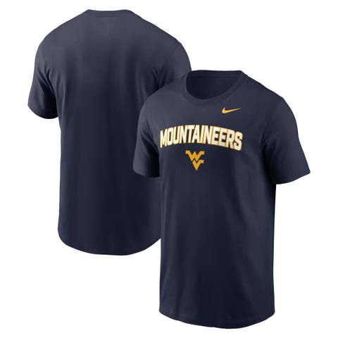 Men's Nike Navy West Virginia Mountaineers Primetime Arch Stack T-Shirt