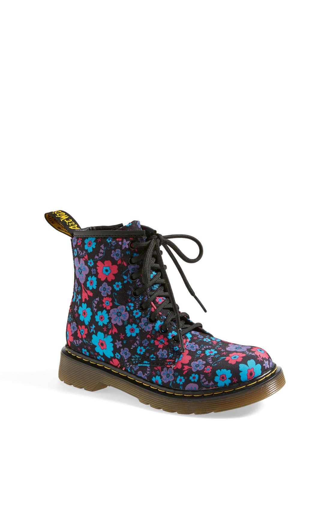 'Delaney' Floral Boot, Main, color, BLACK/ TURQUOISE VINTAGE
