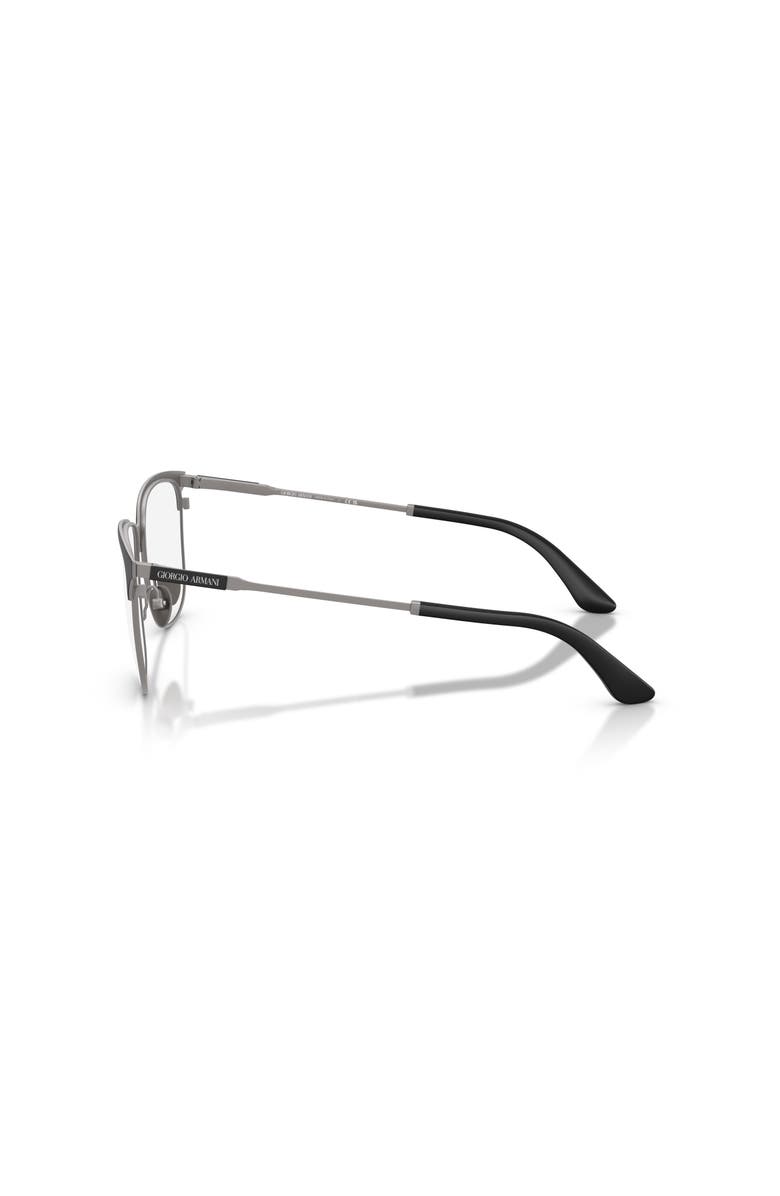 Giorgio Armani 55mm Rectangle optical glasses, Alternate, color, Black
