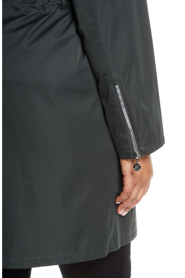 Quilted Hood Water Resistant Parka, Alternate, color, DARK JADE