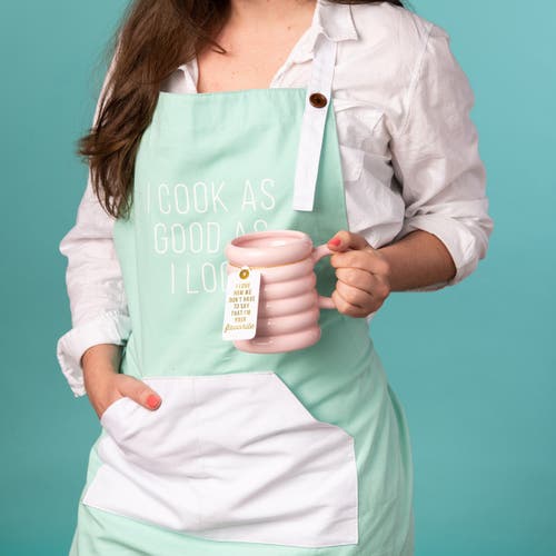 Totalee Gift Im Your Favorite Pink Ribbed Mug Ceramic Pink 22 oz In Pink