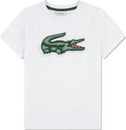 Lacoste Kids' Puff Logo Organic Cotton T-Shirt