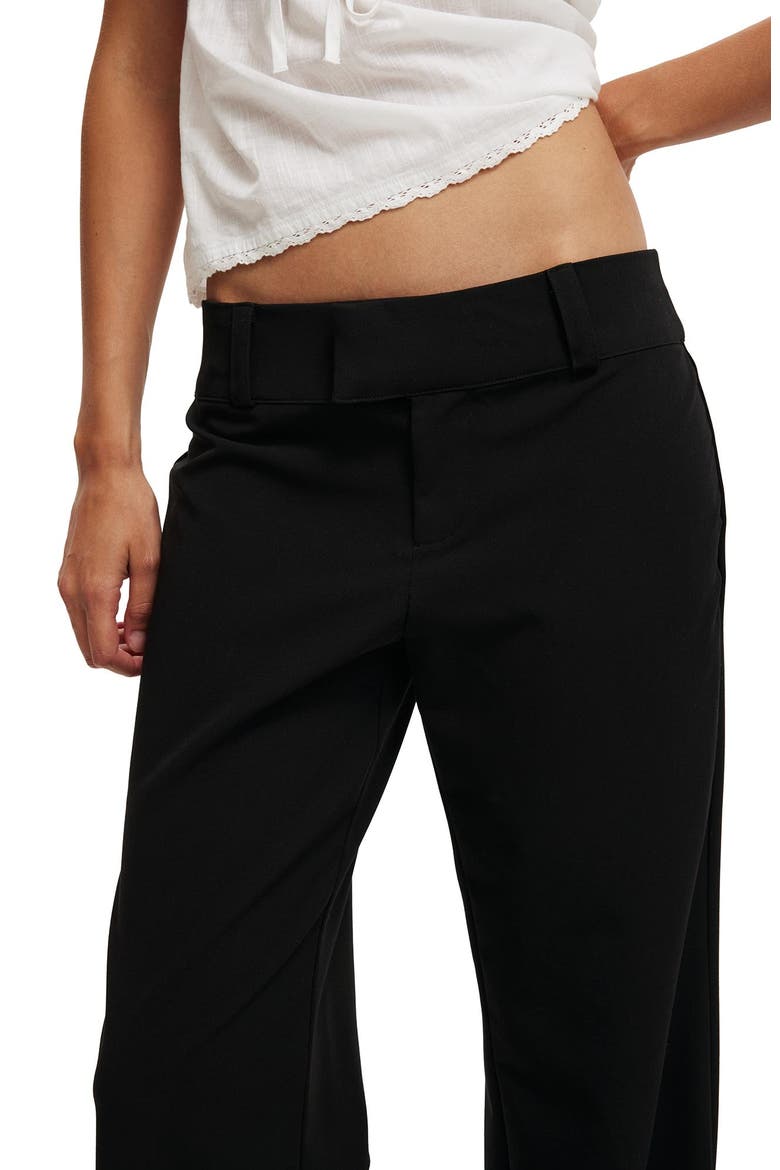 Women's Lola Low Rise Suiting Pant, Alternate, color, Black