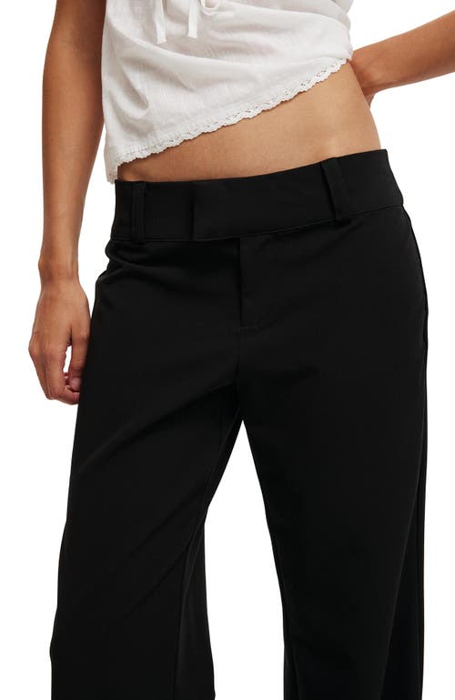 Cotton On Lola Low Rise Suiting Pant In Black