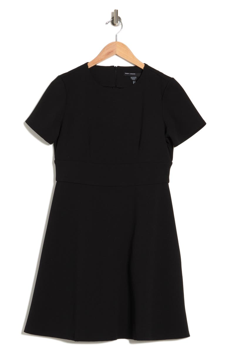 Maggy London Short Sleeve Scuba Fit & Flare Dress, Alternate, color, 