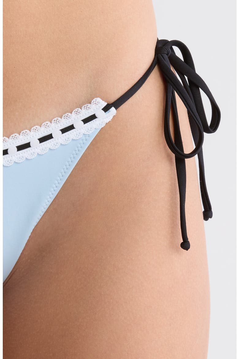 Becka Side Tie Bikini Bottoms, Alternate, color, CELESTIAL BLUE
