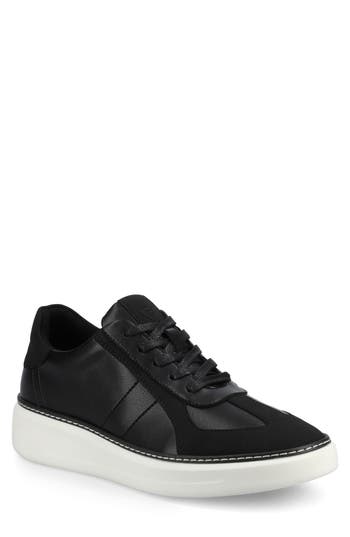 Vance Co. Vance Mens Berlin Lace-up Low Top Court Sneaker In Black