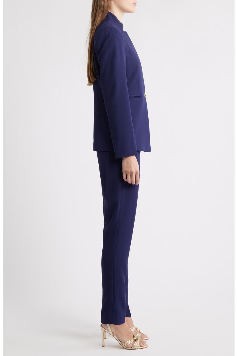 Notch Neck Long Sleeve Jumpsuit, Alternate, color, MIDNIGHT NAVY