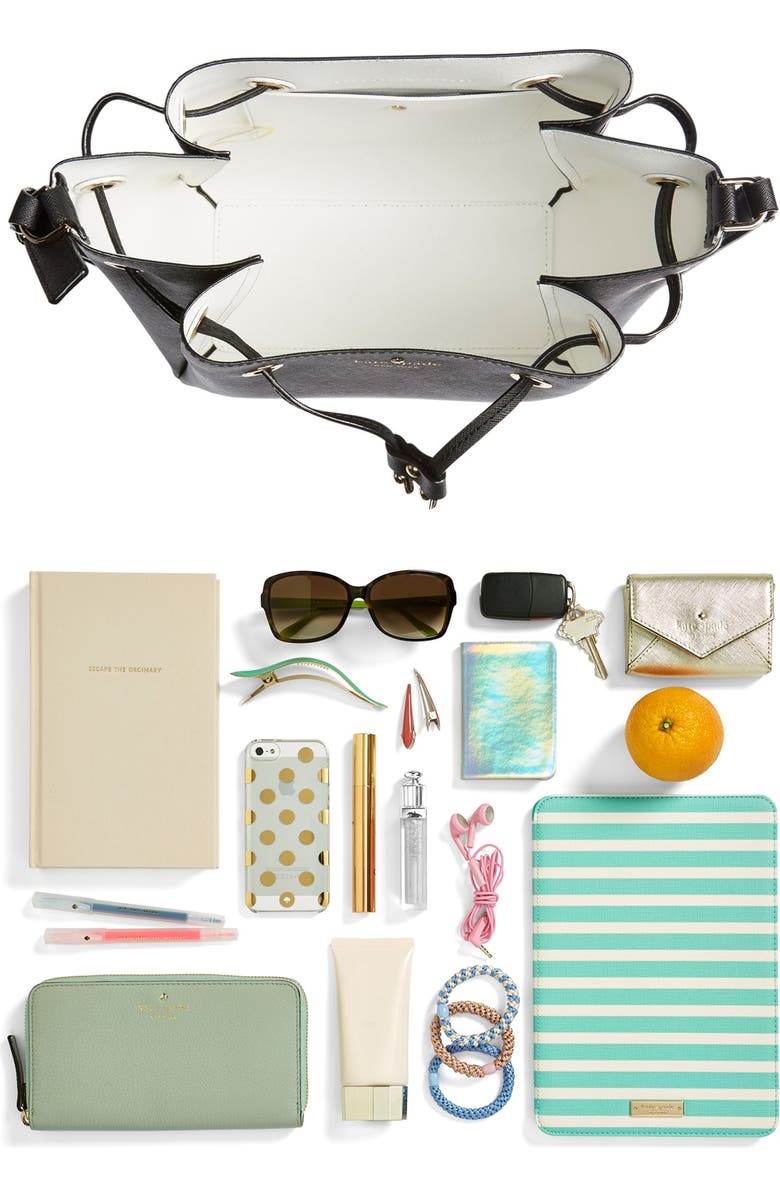 Kate Spade New York 'cape drive - harriet' leather crossbody bag, Alternate, color,