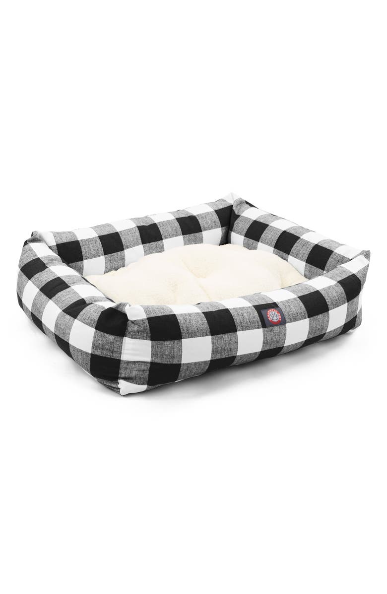 Majestic Pet Luxe Bagel Dog Bed, Main, color, Black