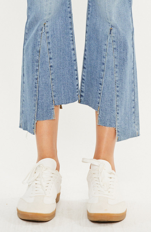 Kancan Flynn High Rise Bootcut Jeans In Blue