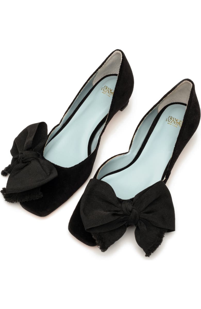 Frances Valentine McCall Grace Bow Velvet Pump, Alternate, color,