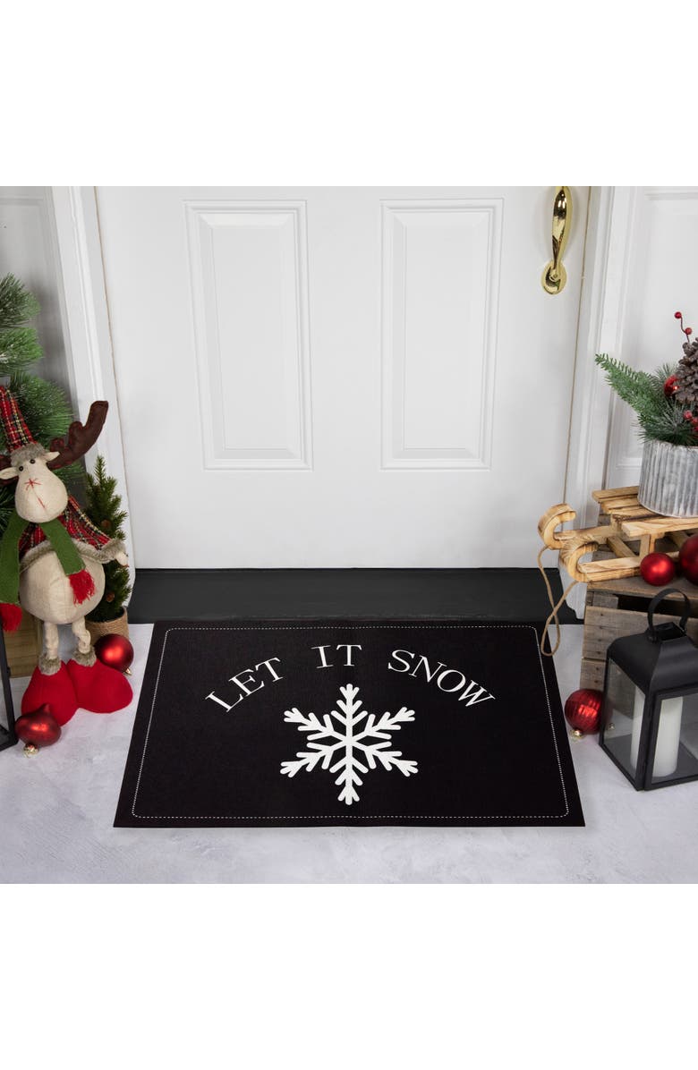 Northlight Let It Snow Christmas Doormat 29" x 17", Alternate, color, 
