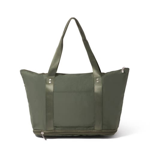 Baggallini Carryall Expandable Packable Weekender Tote Bag In Green