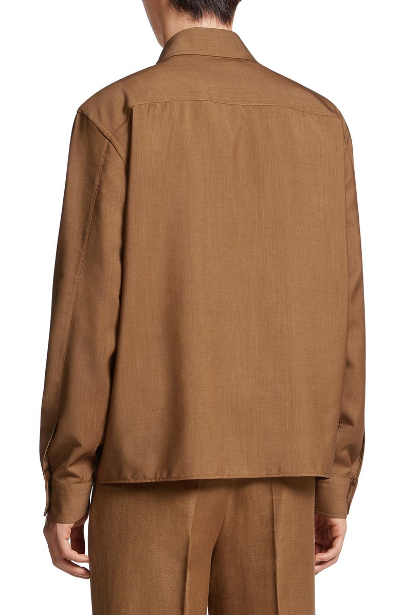 ZEGNA Ute Wool & Mohair Zip Shirt Jacket, Alternate, color, 